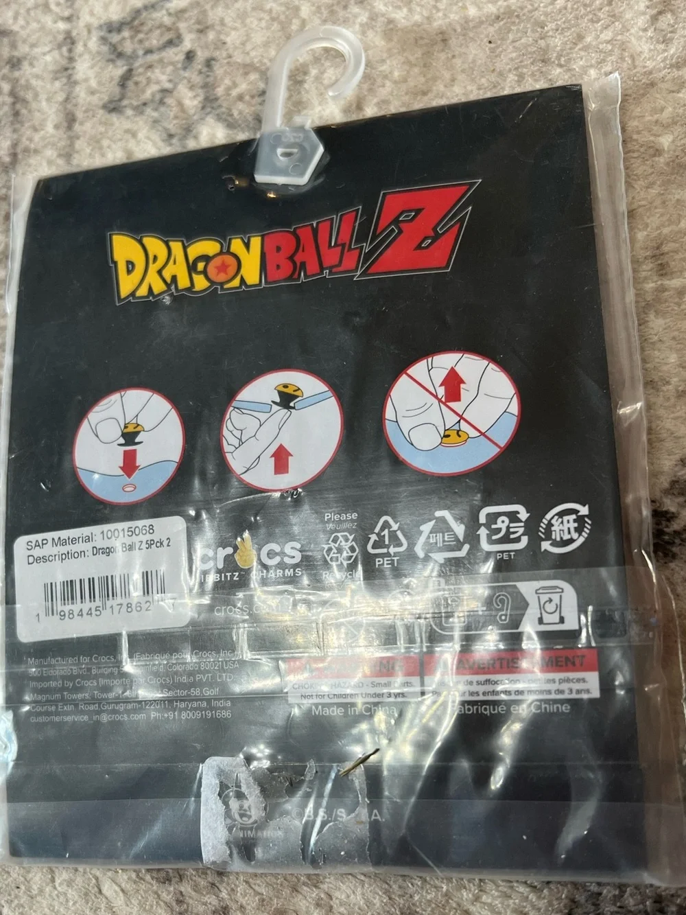 Dragon Ball Z 5 Pack Crocs Jibbitz
